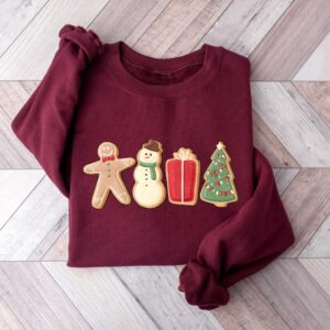 vintage christmas t shirt with gingerbread design for family gatherings and holiday celebrations gg7oz scaled