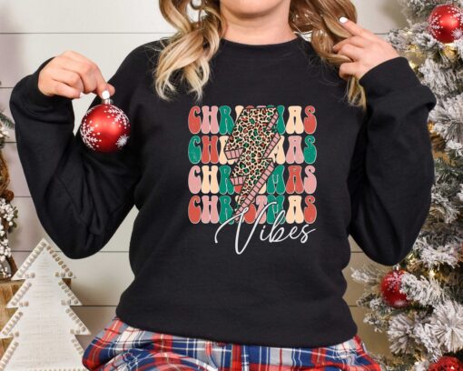 vintage christmas t shirt with leopard print design for christmas lovers and holiday celebrations kkhtg scaled