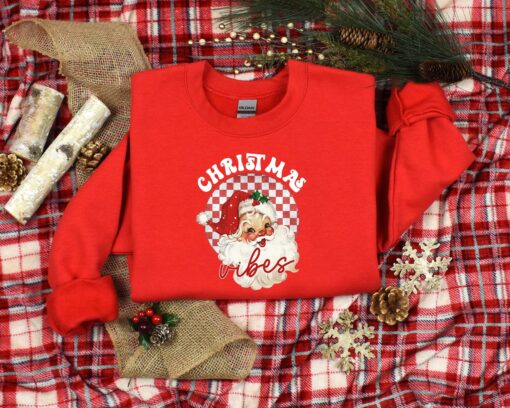 vintage christmas t shirt with retro santa design for holiday celebrations and new year gatherings kfcqi scaled