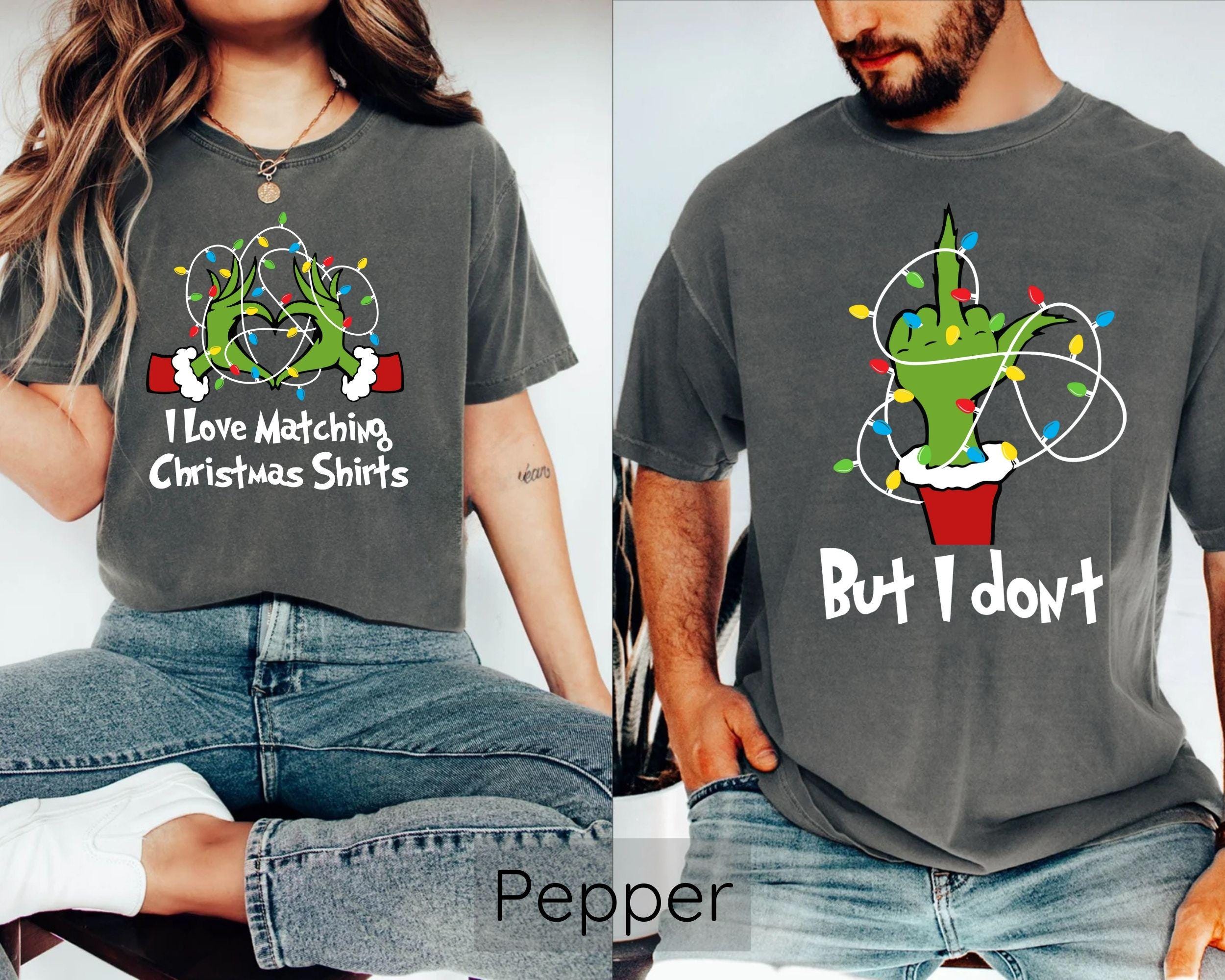 vintage christmas t shirts for couples comfort colors tees with fun designs ideal for xmas parties and holiday celebrations