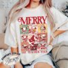 vintage christmas teacher t shirt merry santa claus design fun holiday apparel for educators and christmas enthusiasts bvmpo