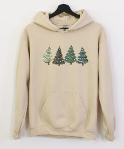 vintage christmas tree hoodie for women funny christmas sweatshirt with crewneck design family holiday apparel wlwli scaled