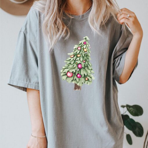 vintage christmas tree shirt whimsical holiday sweatshirt with trendy christmas lights design for festive celebrations ewelg scaled