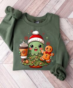 vintage christmas tree sweatshirt for women holiday crewneck with festive design comfortable winter apparel 2mx07