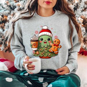 vintage christmas tree sweatshirt for women holiday crewneck with festive design comfortable winter apparel wxxuj