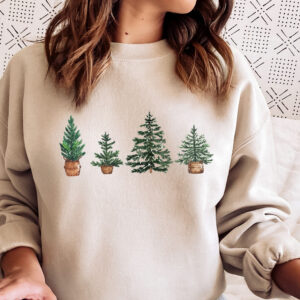 vintage christmas tree sweatshirt holiday jumper trendy winter apparel for festive celebrations and seasonal comfort 3rmly