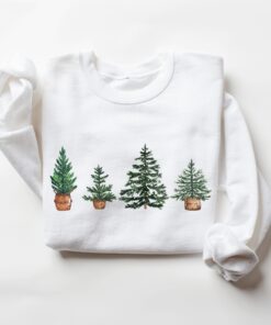 vintage christmas tree sweatshirt holiday jumper trendy winter apparel for festive celebrations and seasonal comfort cwsaz scaled