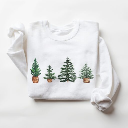 vintage christmas tree sweatshirt holiday jumper trendy winter apparel for festive celebrations and seasonal comfort cwsaz scaled