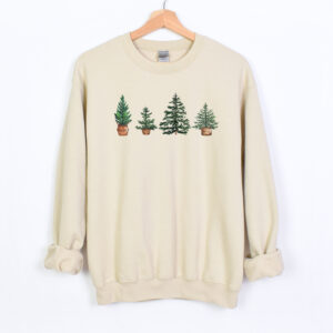 vintage christmas tree sweatshirt holiday jumper trendy winter apparel for festive celebrations and seasonal comfort jrtd7