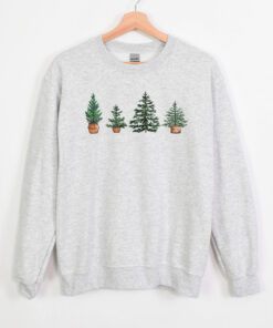 vintage christmas tree sweatshirt holiday jumper trendy winter apparel for festive celebrations and seasonal comfort zcnma scaled