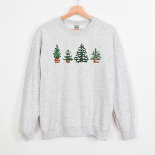 vintage christmas tree sweatshirt holiday jumper trendy winter apparel for festive celebrations and seasonal comfort zcnma scaled