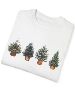 vintage christmas tree sweatshirt rustic holiday design comfortable winter apparel q8t6b