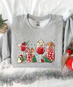 vintage christmas wine t shirt for women featuring ice with wine design fun and unique holiday apparel for christmas celebrations 1r3ee scaled