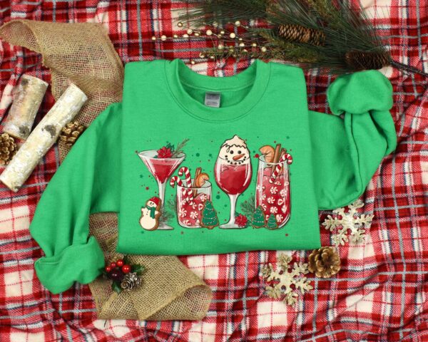 vintage christmas wine t shirt for women featuring ice with wine design fun and unique holiday apparel for christmas celebrations j6foo scaled