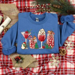 vintage christmas wine t shirt for women featuring ice with wine design fun and unique holiday apparel for christmas celebrations n7ijp scaled