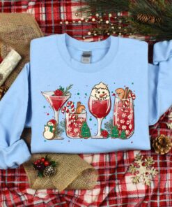 vintage christmas wine t shirt for women featuring ice with wine design fun and unique holiday apparel for christmas celebrations yeadj scaled