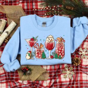 vintage christmas wine t shirt for women featuring ice with wine design fun and unique holiday apparel for christmas celebrations yeadj scaled