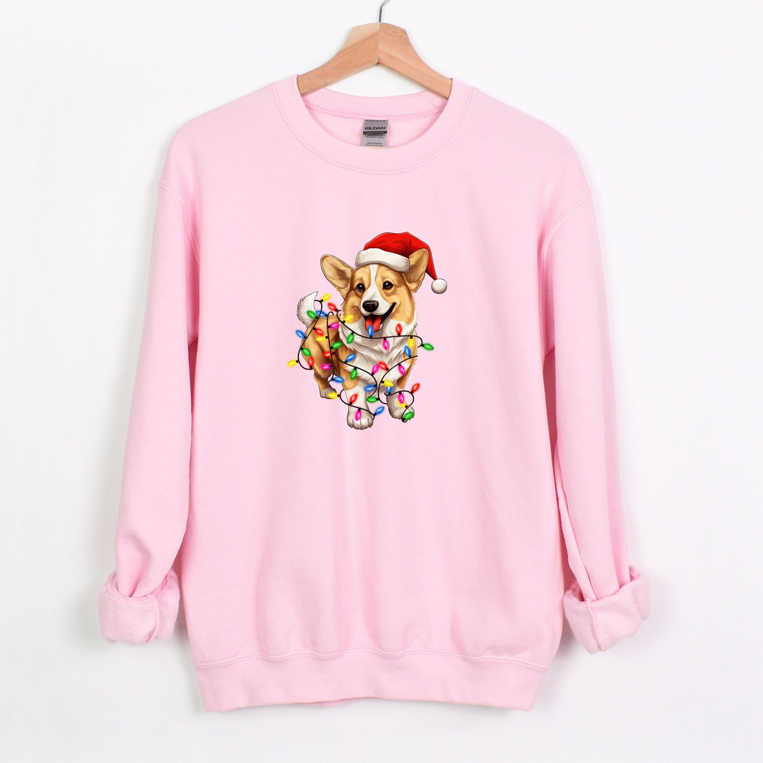 Vintage Corgi Christmas T-Shirt for Dog Lovers Featuring Corgi with Christmas Lights Design Perfect for Corgi Moms and Owners 8 vintage corgi christmas t shirt for dog lovers featuring corgi with christmas lights design perfect for corgi moms and owners oiacx scaled