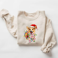 Vintage Corgi Christmas T-Shirt for Dog Lovers Featuring Corgi with Christmas Lights Design Perfect for Corgi Moms and Owners 12 vintage corgi christmas t shirt for dog lovers featuring corgi with christmas lights design perfect for corgi moms and owners zez8o scaled