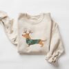 vintage dachshund mom christmas t shirt for doxie lovers with fun holiday design and comfortable fit qismp