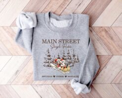 vintage disney christmas shirt featuring retro mickey and minnie sleigh rides design for holiday celebrations qcxon scaled