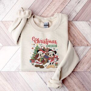 vintage disney christmas sweatshirt featuring retro mickey and minnie on main street sleigh rides for festive holiday style n1acv scaled