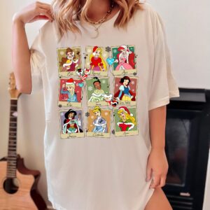 vintage disney princess christmas sweatshirt for family vacations featuring classic characters in a fun holiday design raxqe