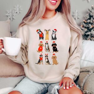 vintage doberman christmas sweater funny holiday crewneck for dog lovers unique doberman dog mom shirt uztxt