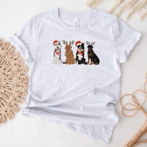 vintage dog christmas shirt for dog lovers funny graphic tee with holiday design for women 13slm