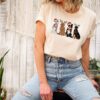 vintage dog christmas shirt for dog lovers funny graphic tee with holiday design for women 55gpz