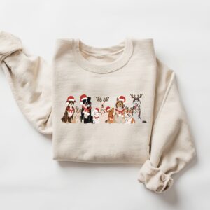 vintage dog christmas sweater for dog lovers funny sweatshirt with holiday design ideal for dog moms and festive celebrations 0yivs