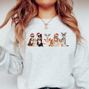 vintage dog christmas sweater for dog lovers funny sweatshirt with holiday design ideal for dog moms and festive celebrations ebsbl