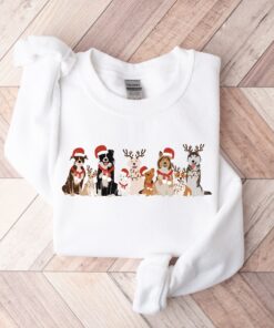 vintage dog christmas sweater for dog lovers funny sweatshirt with holiday design ideal for dog moms and festive celebrations iubtz