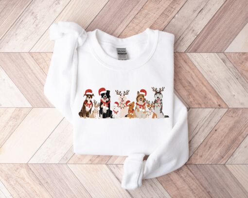 vintage dog christmas sweater for dog lovers funny sweatshirt with holiday design ideal for dog moms and festive celebrations iubtz