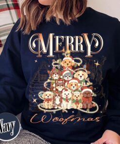 vintage dog christmas sweatshirt for dog moms featuring family and pet design ideal for holiday celebrations and dog lovers rqdph