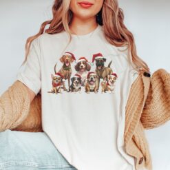 Vintage Dog Christmas T-Shirt for Dog Owners  Funny Retro Holiday Tee for Dog Moms and Dads  Unique Christmas Shirt