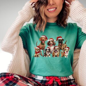 vintage dog christmas t shirt for dog owners funny retro holiday tee for dog moms and dads unique christmas shirt ebmrb