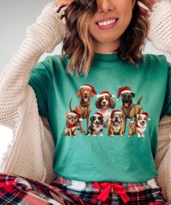 vintage dog christmas t shirt for dog owners funny retro holiday tee for dog moms and dads unique christmas shirt ebmrb scaled