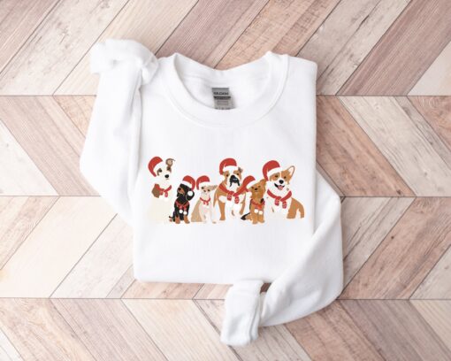 vintage dog lover christmas sweatshirt for dog moms and owners featuring a fun design for holiday celebrations 8dt1s