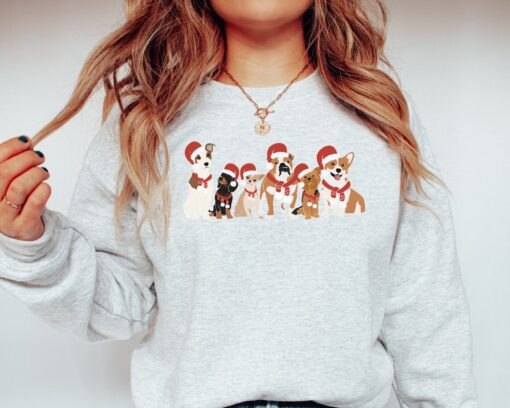 vintage dog lover christmas sweatshirt for dog moms and owners featuring a fun design for holiday celebrations pbyfa