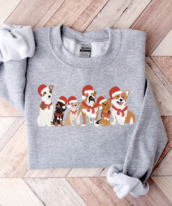 vintage dog lover christmas sweatshirt for dog moms and owners featuring a fun design for holiday celebrations wbub1