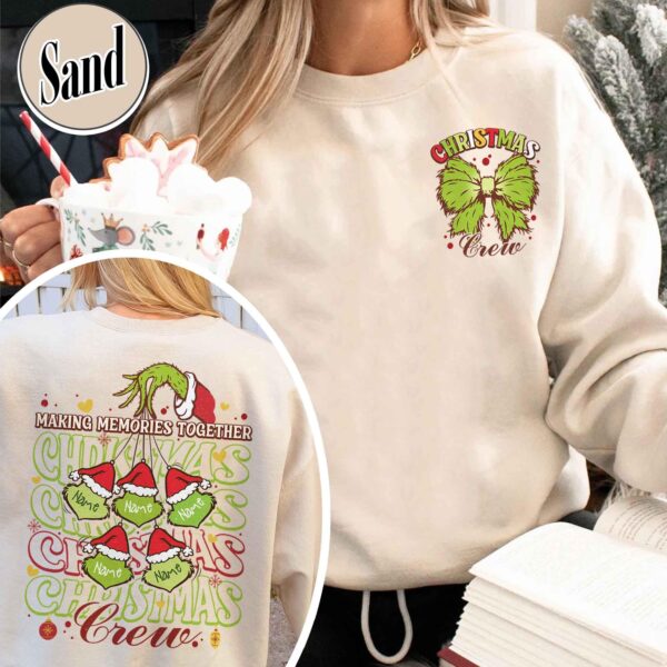 vintage family christmas sweatshirt 2024 with making memories design comfortable crew shirt for family celebrations 3z4gb