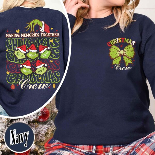 vintage family christmas sweatshirt 2024 with making memories design comfortable crew shirt for family celebrations 8mijh