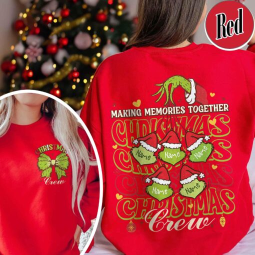 vintage family christmas sweatshirt 2024 with making memories design comfortable crew shirt for family celebrations h3wyl