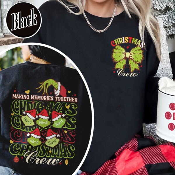 vintage family christmas sweatshirt 2024 with making memories design comfortable crew shirt for family celebrations