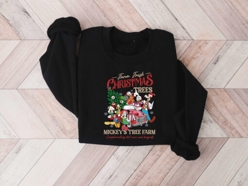 vintage farm fresh shirt featuring mickey tree design for disneyland holiday celebrations comfortable sweatshirt for christmas events 0ers3 scaled