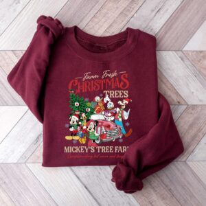 vintage farm fresh shirt featuring mickey tree design for disneyland holiday celebrations comfortable sweatshirt for christmas events b91kq scaled