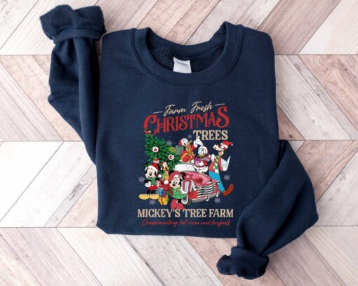 vintage farm fresh shirt featuring mickey tree design for disneyland holiday celebrations comfortable sweatshirt for christmas events j1gum scaled