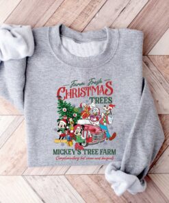 vintage farm fresh shirt featuring mickey tree design for disneyland holiday celebrations comfortable sweatshirt for christmas events pq72w scaled