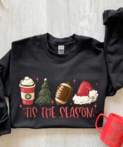 vintage football sweatshirt for winter with this is the season design for football lovers and christmas enthusiasts btllu scaled